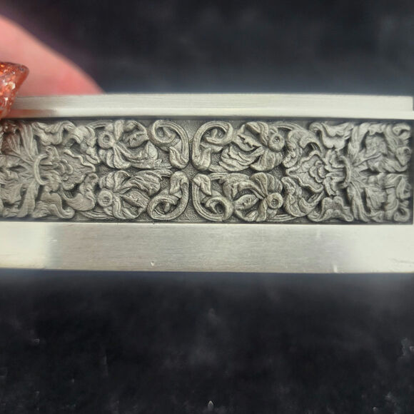 Trinket box Royal Selangor Classic Expressions Rectangle pewter engraved - Picture 4 of 12